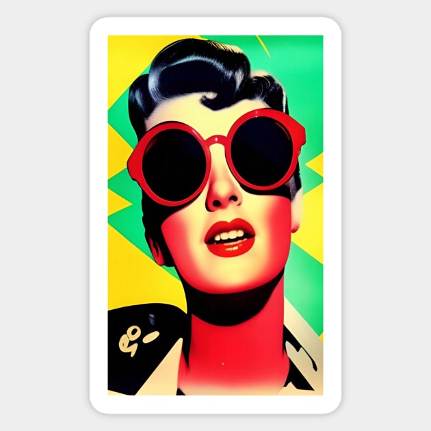 Popart Popculture Loving Lady Sticker by ShopSunday